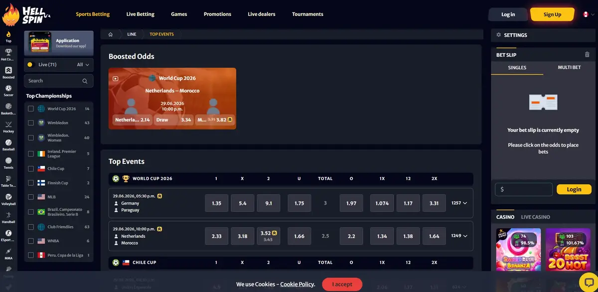 HellSpin screenshot