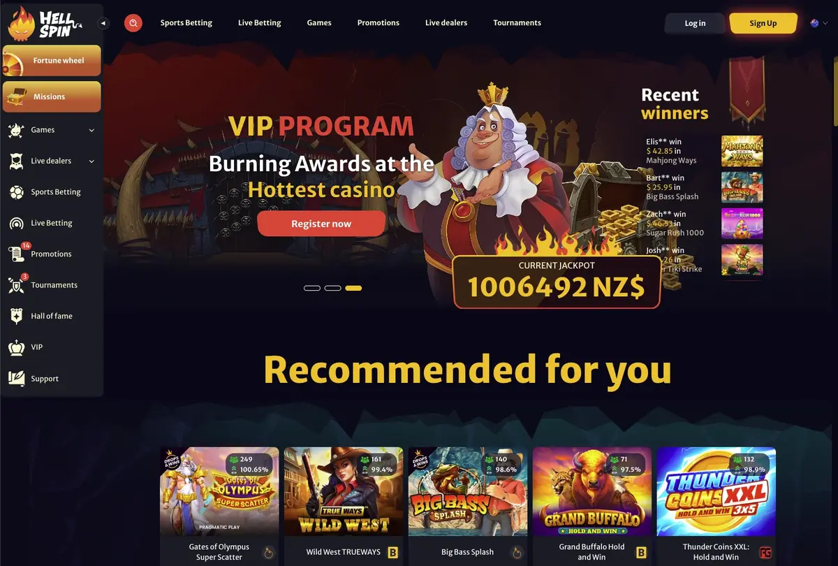 HellSpin screenshot
